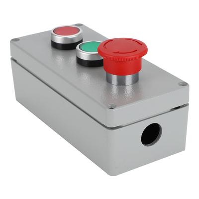 Box Aluminum Alloy 3 Button Control   Box IP66 Dustproof Waterproof 175x80x55
