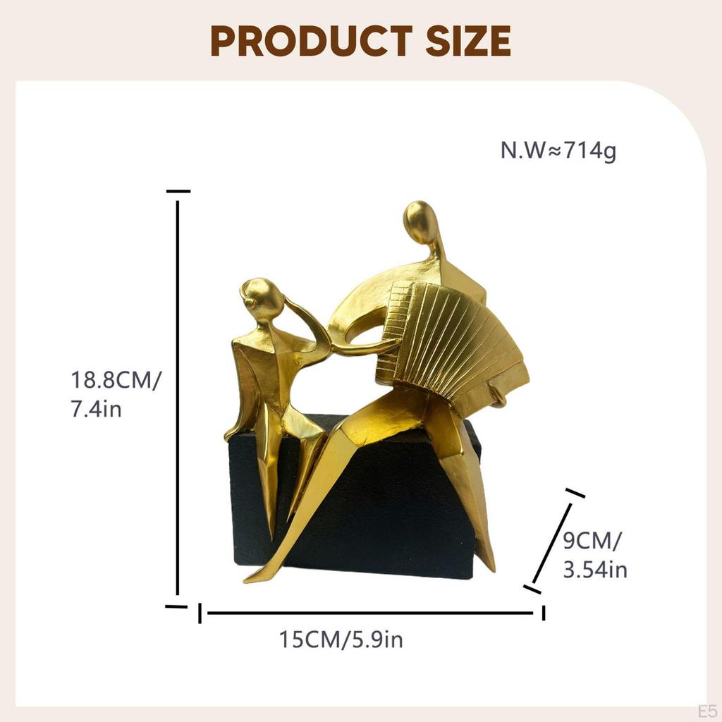 Abstract Figure Sculpture Decorative Figurine Art Crafts Modern Statue Desktop Ornament for