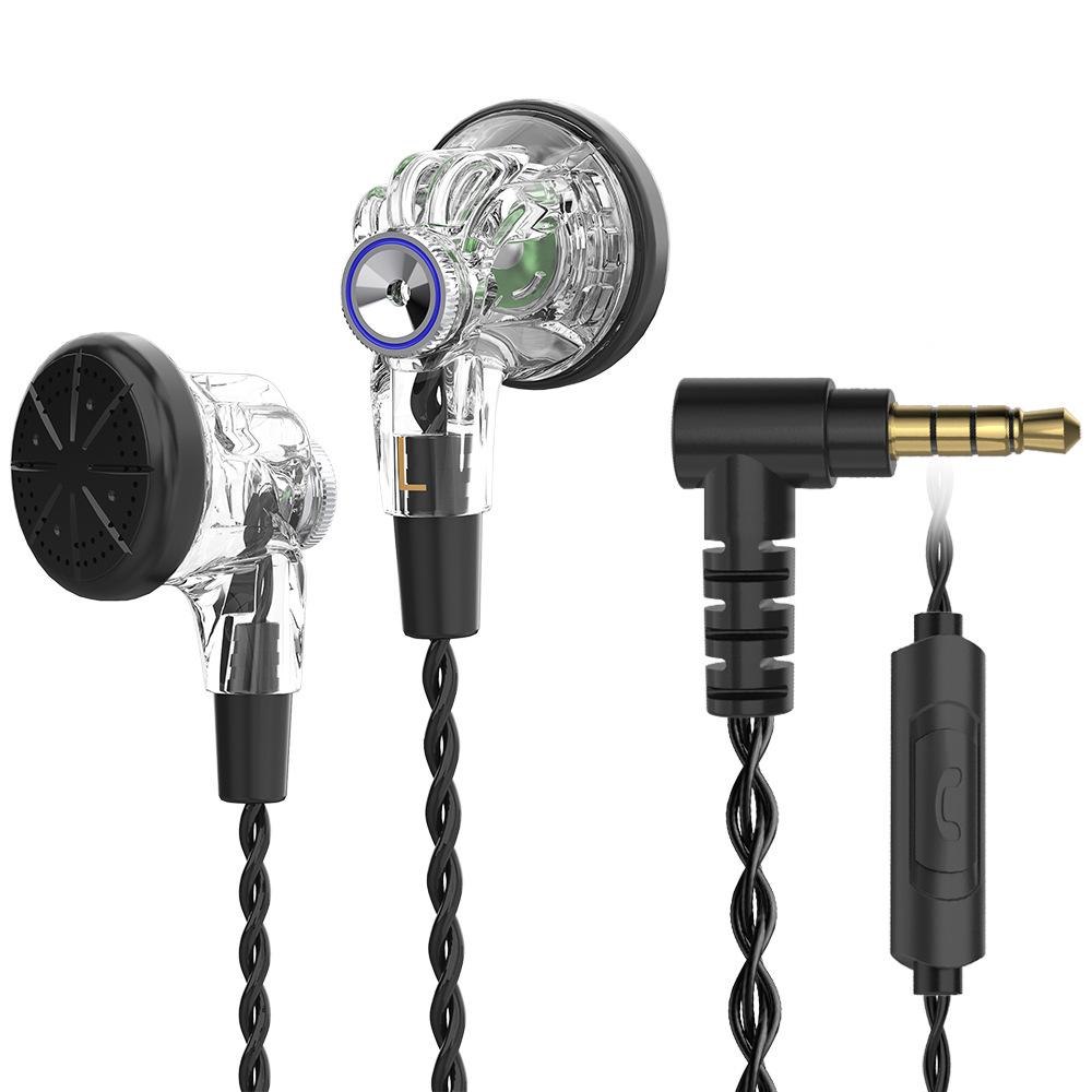 PT03 Wired Music Headphones, Flat Head Earbuds, Computer Mobile Phone, Universal HiFi