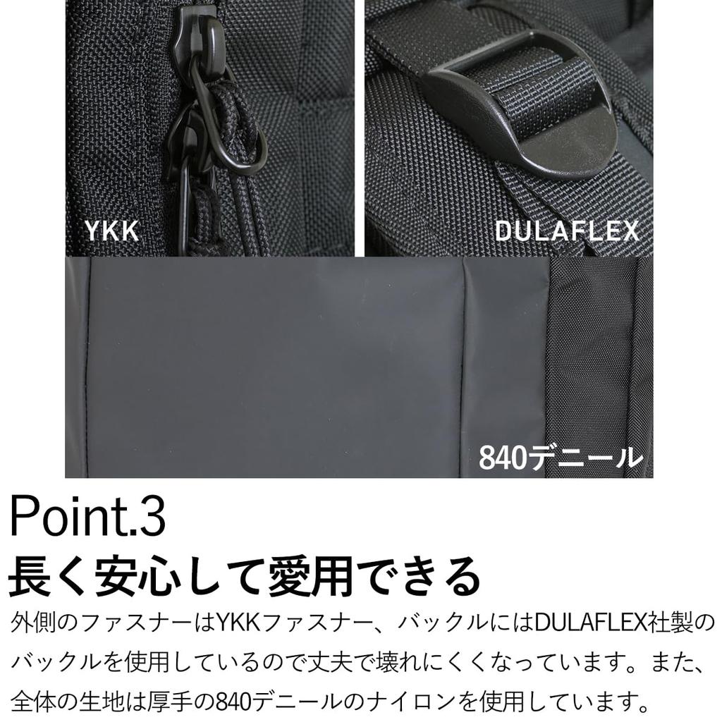 Ballistic Spirit Reise Rucksack L, BS-3113, Schwarz, 36L A3 Rucksack, Passt für 15,6-Zoll Laptops, 3-4 Nächte, YKK AGS Zero Gravity Nylon