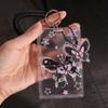 with Pendant Transparent Photocard Holder Card Sleeve Transparent Card Cover  Outdoor