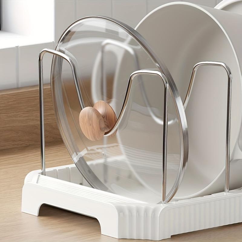 Rozszerzalny organizer na garnki do szafek kuchennych, wielofunkcyjny, regulowany rozdzielacz, patelnie, uchwyt na patelnię, półka na miskę