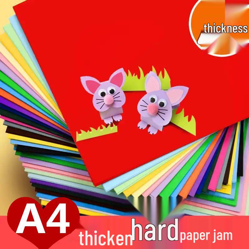 Colorful A4 Cardstock Craft Paper for Kids - Thick and Durable for DIY Projects and Student Drawings