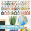 Hadley Designs Alphabet for Classroom Wall - ABC Letters and Numbers Posters for Preschool and Kindergarten - Alphabet Line for Classroom Decor and