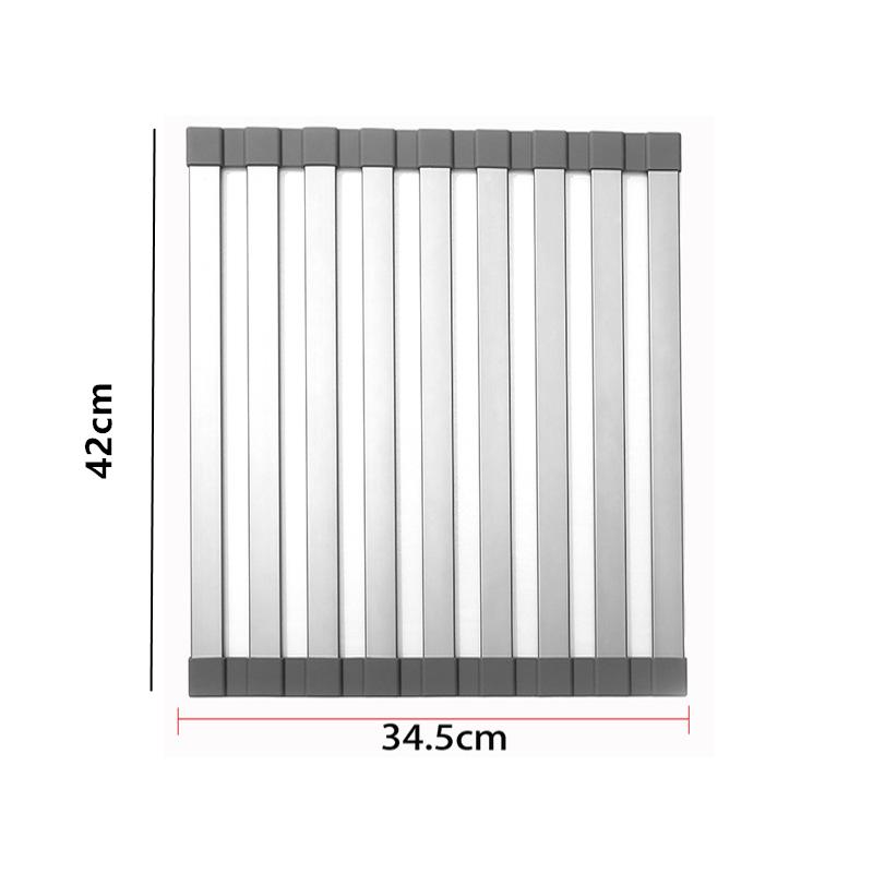 

Сливная полка для кухонной раковины, силиконовая складная полка для хранения посуды, столовых приборов, сливная корзина, полка