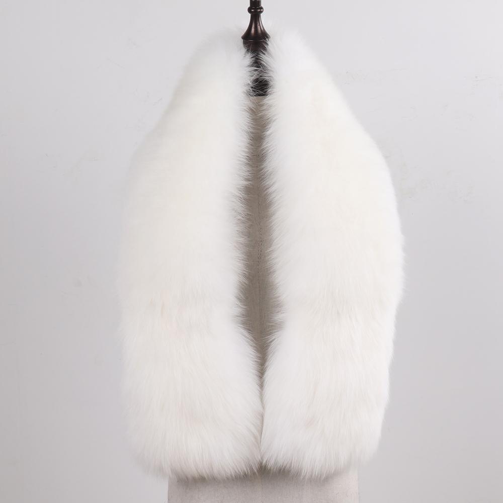 New Winter Lady Natural Luxury Real Fox Fur Scarf Shawl Full Pelt Warm Soft  Genuine Fox Fur Scarves Women Real Fur Muffler
