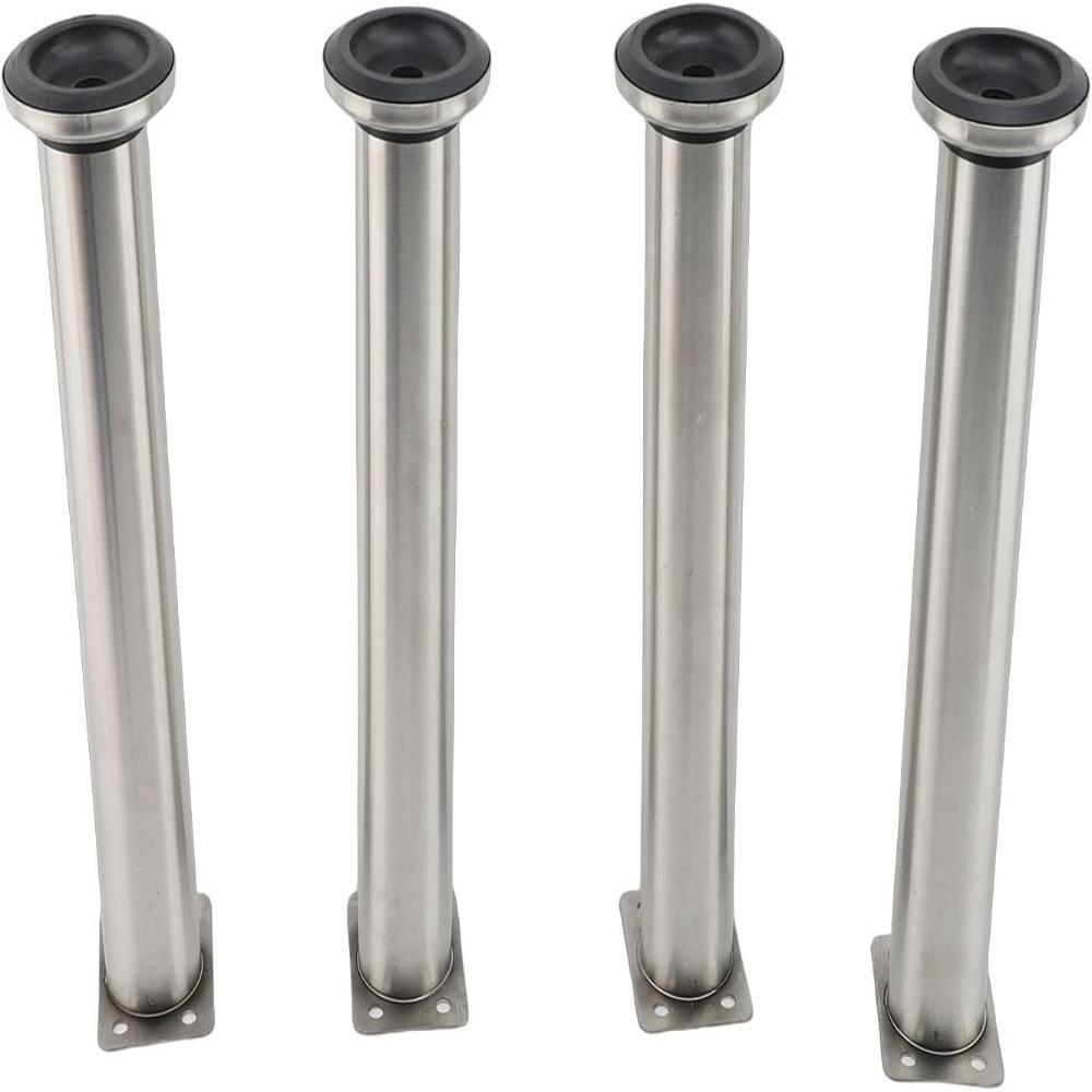 Stainless Steel Furniture Legs with Non Slip Pads Furniture Feet Sofa Bed Support Upgrade