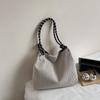 Vintage Large Capacity Corduroy Bag Women's Solid Color Underarm Shoulder Bag