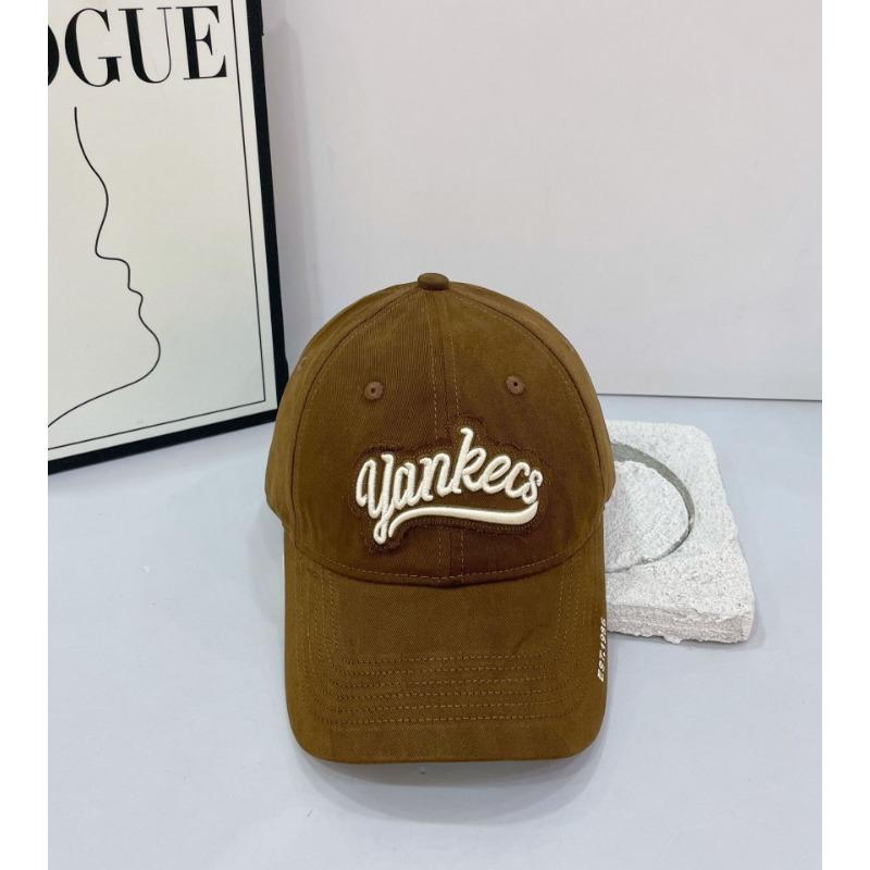 Hat Female Summer Alphabet Embroidery Soft Top Baseball Cap Vintage Washed Denim Cap Sun Cap