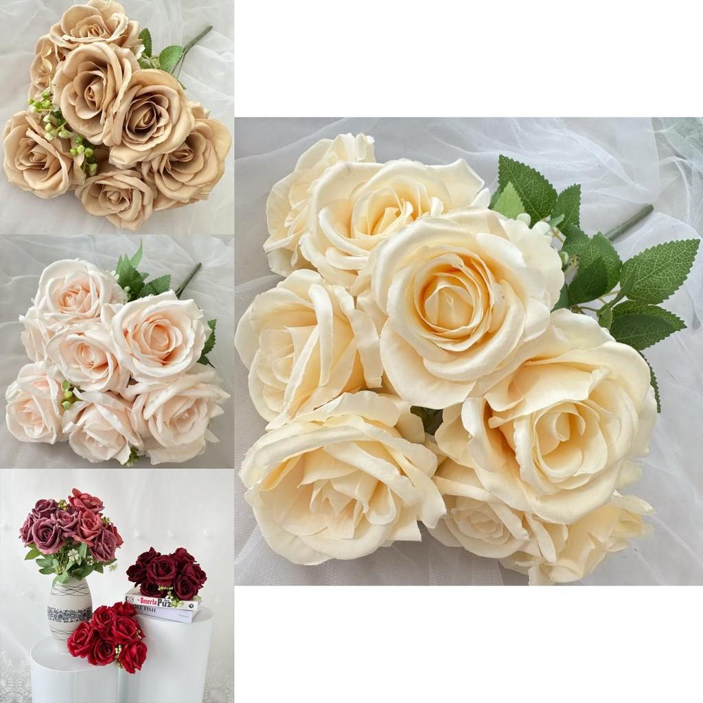 Highend Rose Artificial Flowers For Wedding Celebration And Photo Props