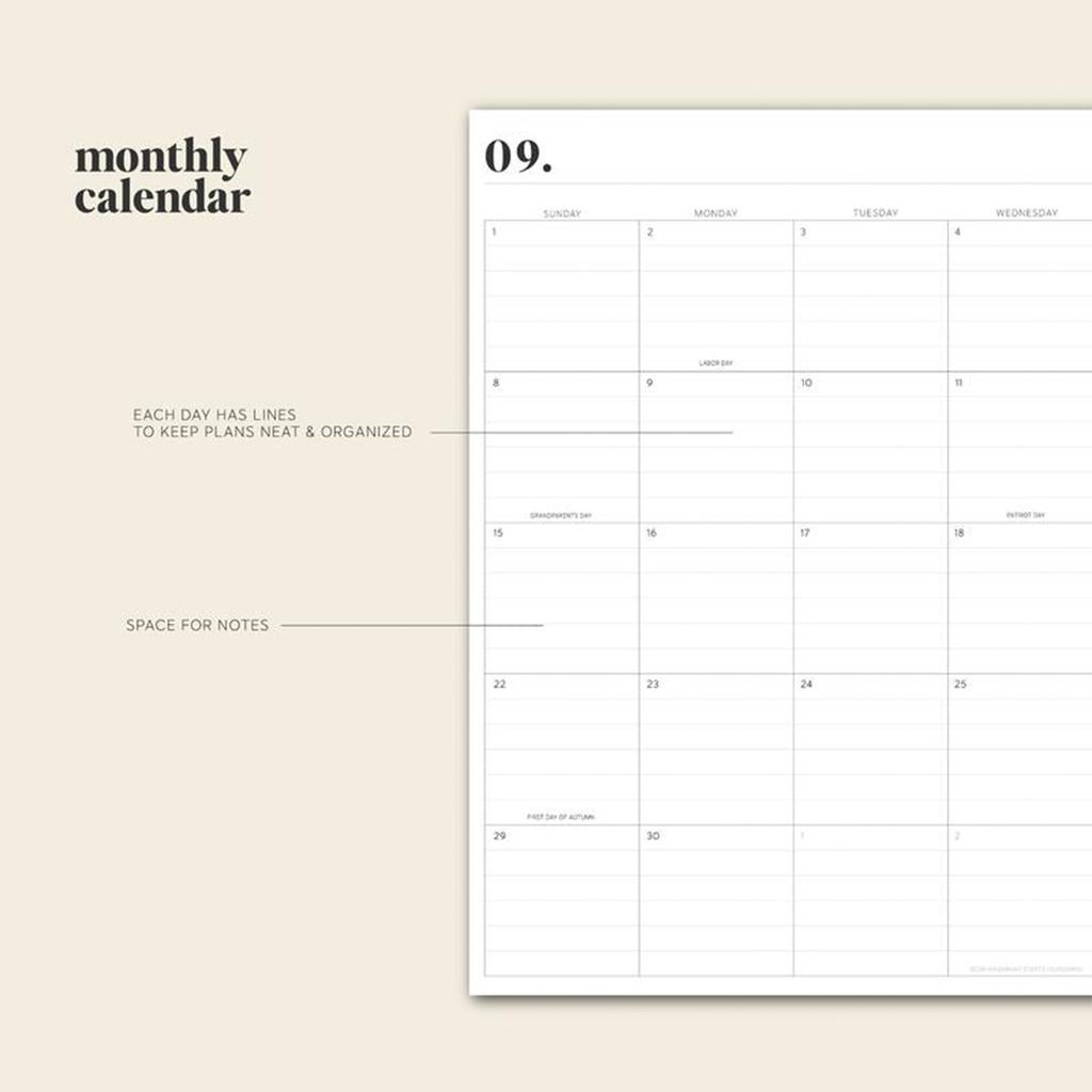 2024-2025 Planner - Aug2024 - JUL 2025, Academic Planner 2024-2025, 2024-2025 Planner Weekly And Monthly,A5,Tabs, Hardcover, Back Pocket