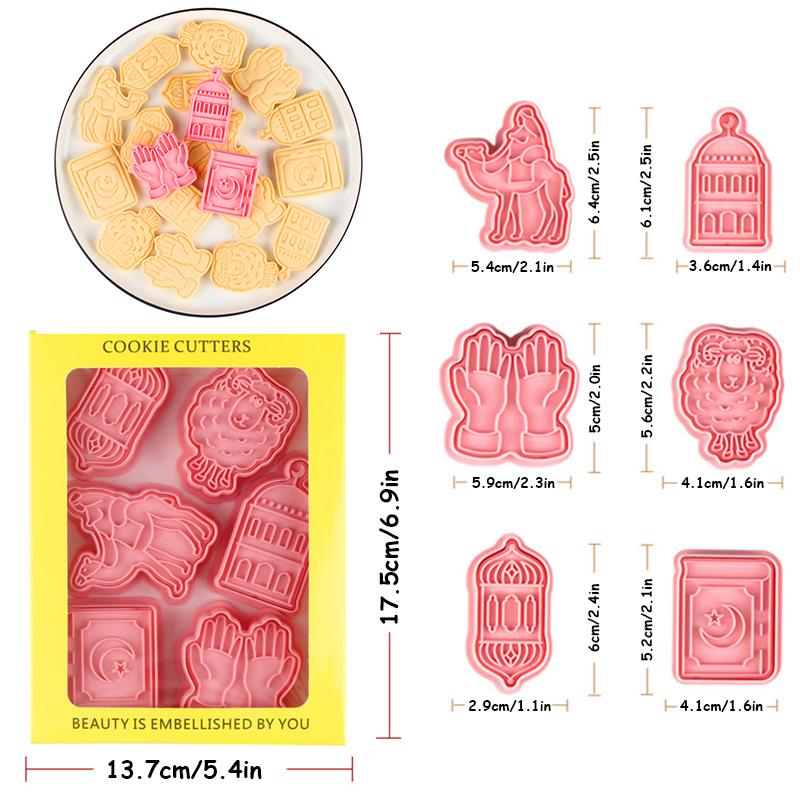 Forma na sušenky Eid Mubarak Ramadán Kareem Dekorace Camel Moon Hvězda Hrad Vykrajovátka na sušenky Islámský muslimský festival Party Doplňky