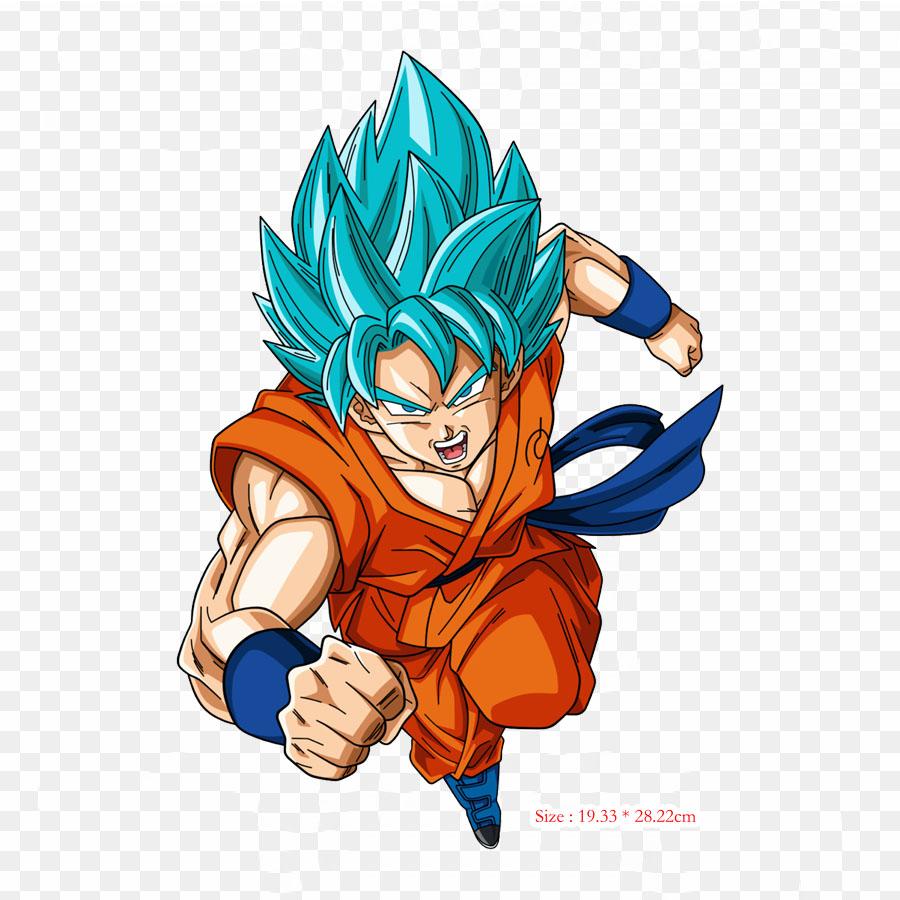 Toppe termoadesive per vestiti e borse, motivo: Dragon Ball Z, Goku e Majin Bu, lavabili, termoadesive.
