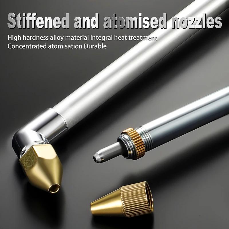 Pneumatická čisticí pistole, vysokotlaká stříkací pistole, motorový olej do auta, špína, voda a vzduch, dvouúčelová, nastavitelný tlak vzduchu, prach