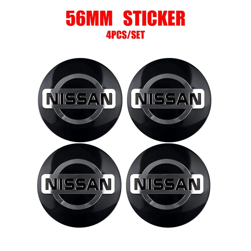 Für Nissan ArR44 Stück 54/56/60mm Auto Radnabenabdeckung Felgenabdeckung Emblem Aufkleber für Nissan Qashqai J11 J10 Juke Leaf NOTE X-trail T32 Tiida