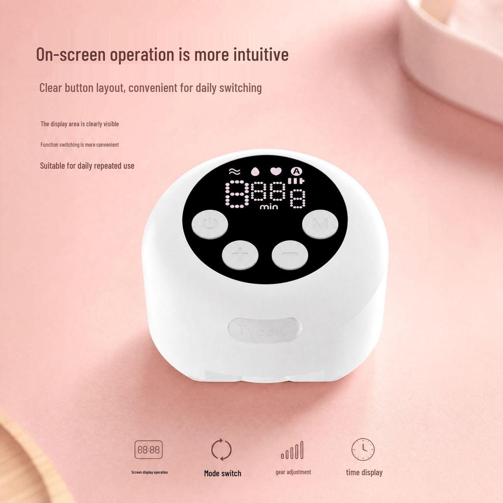 Silent Hands-Free Wearable Electric Breast Pump with High Suction