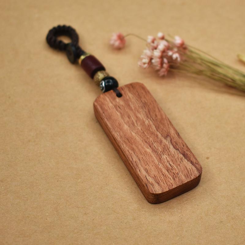 Κλειδοθήκη από Χαραγμένο Έβενο: Φυλαχτό Ειρήνης & Κρεμαστό Anti-Lost με Προσαρμοσμένο Αριθμό Τηλεφώνου