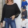 Women S Loose Fit Off Shoulder Batwing Sleeve Winter Sweater