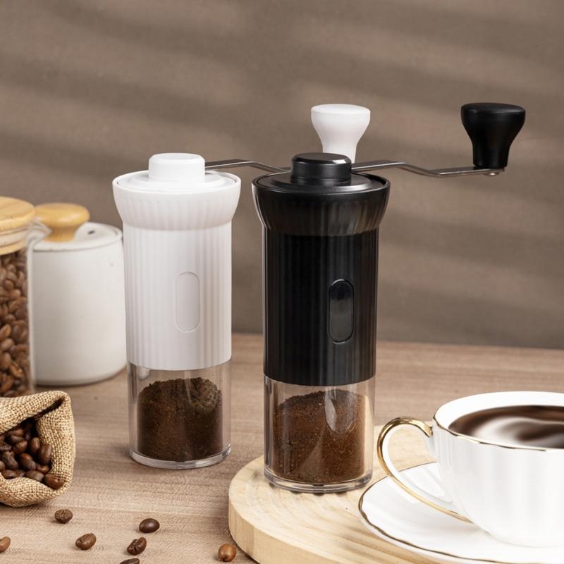 Portable Manual Coffee Grinders Compact Designs Nonrust Steel Burr Adjustable Coarseness For Travels Camping Office Use