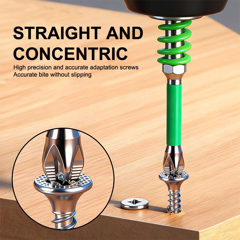 2Pcs 65/70/90/150Mm Anti-Slip Magnetic Phillips Bit With Spring Magnetic Screwdriver Bits Ph2 Driver Screw 1/4'' Hex Shank Drill
