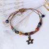 Handmade Ceramic Beaded Bracelet Ethnic Style Wrist Chain Accessory Woven Charm