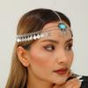 Ethnic Style Exotic Style Antique Silver Coins Tassel Ladies Hair Chain Ethnic Characteristics Travel Photo Accessories Head Chain