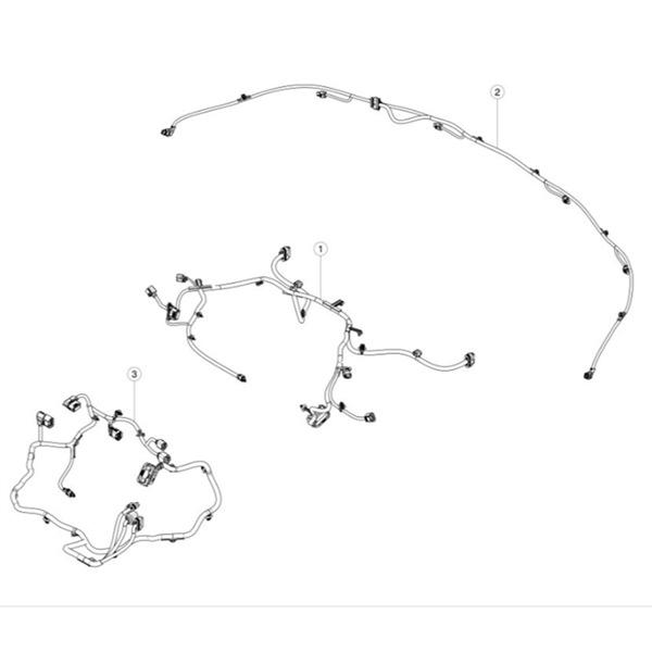 Plastic Rear Bumper Wiring Harness (Color: As Shown) 1067959-00-E