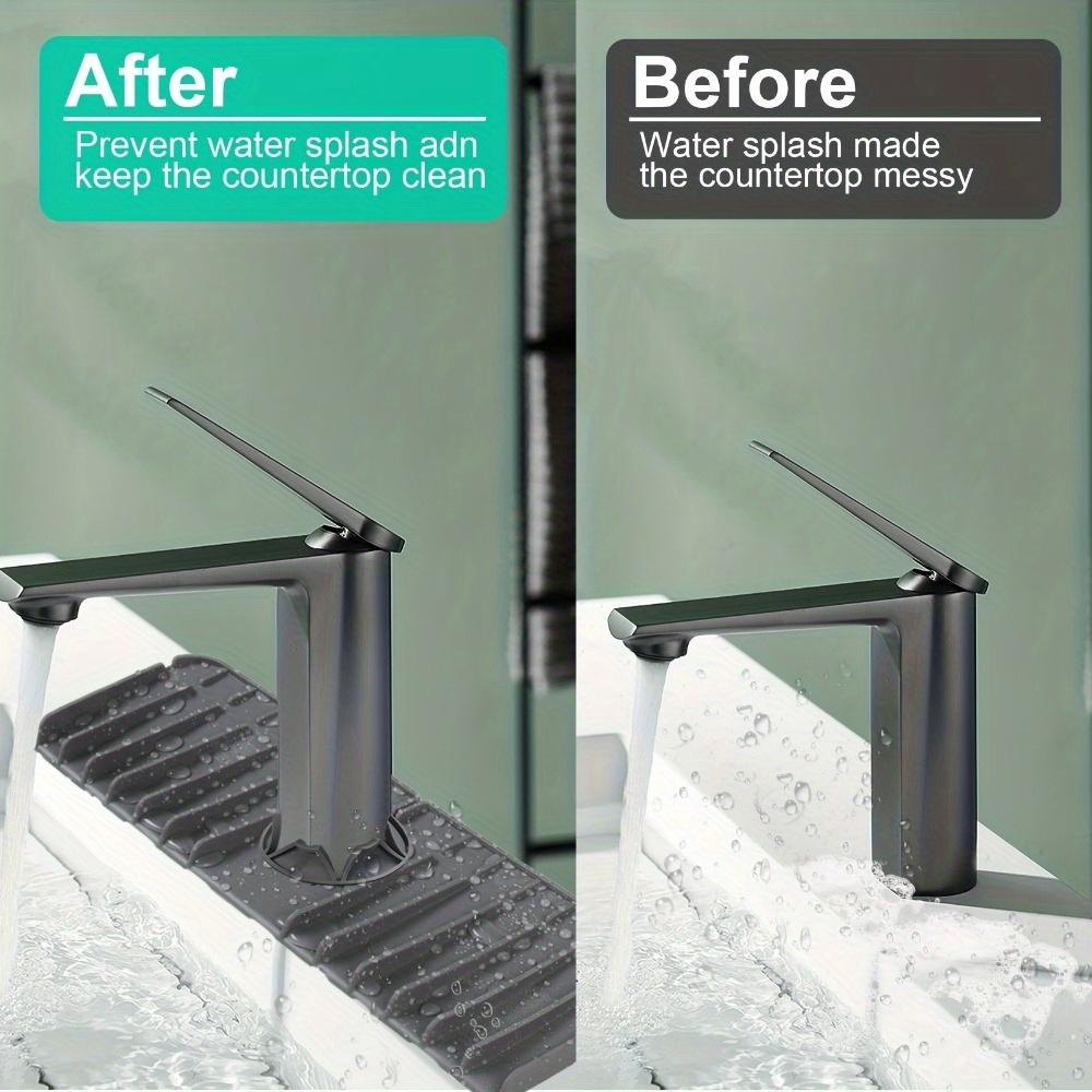 Food Grade Silicone Faucet Splashproof Water Pad Absorbent Pad Sink Anti-spray and Drain Water Retaining Pad Kitchen Accessories