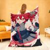 Virtual Idol Singer Anime K Kasane T Teto Blanket Soft Throw Blanket for Home Bedroom Bed Sofa Picnic Travel Office Blanket Gift