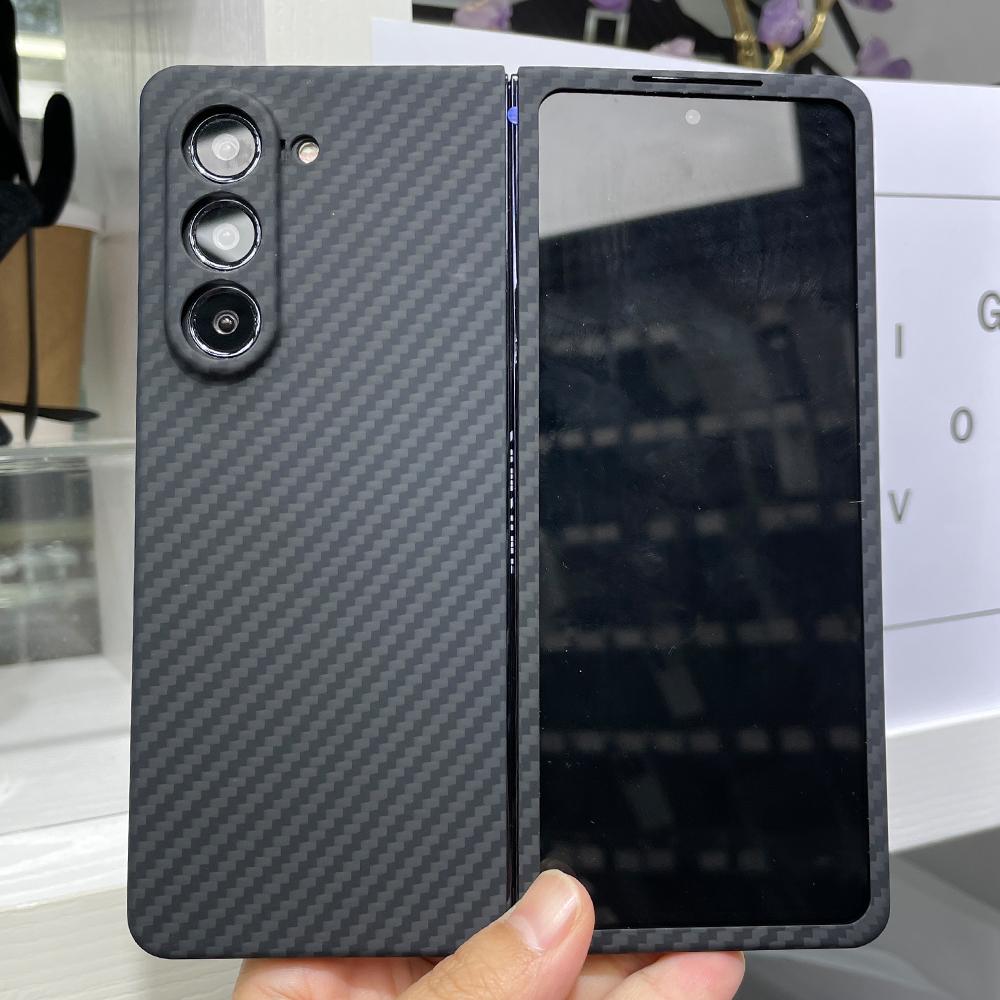 YTF-carbon real carbon fiber case For Samsung Galaxy Z Fold 6 case Aramid fiber Ultra-thin anti-drop Z Fold 5 Phone Cover For Z Fold 5