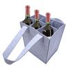 Flaskbärare för vin Filtbärare för vinflaskor Väska Filtpåsar för vin Bärbar skyddsväska för resor och fester