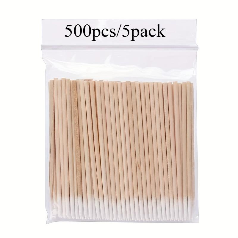 

500pcs/1000pcs Nail Stick Cleaning Stick Bud Tip Wooden Head Nail Art Detail Correction Nail Polish Removal Tool