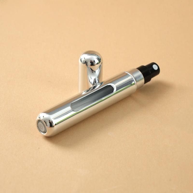 10 ml refillable perfume spray bottle, portable travel size, unscented, PVC-free, metal and plastic , spray bottle for p