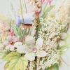 Exquisite Handmade Thank You & Birthday Card with Dried Flowers for Teachers