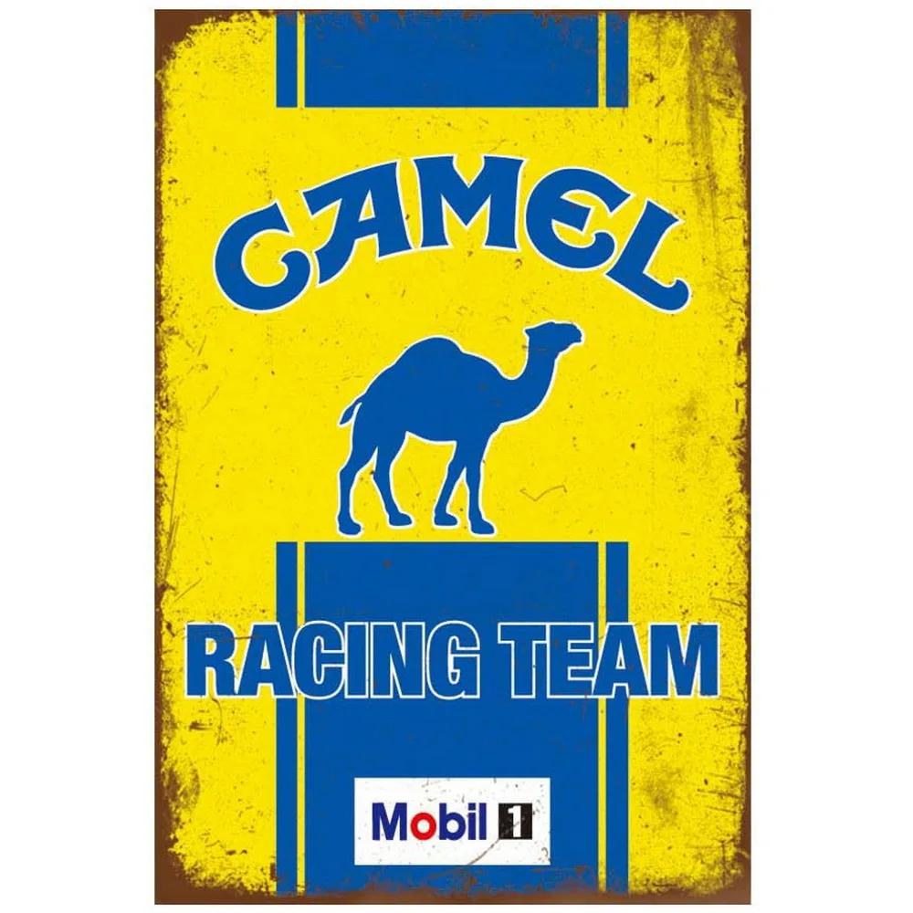 Metal Signs Vintage Camel Gulf Oilzum Gas Oil Posters Plate Wall Decor for Home Bars Garage Cafe Clubs Retro Poster Plaque