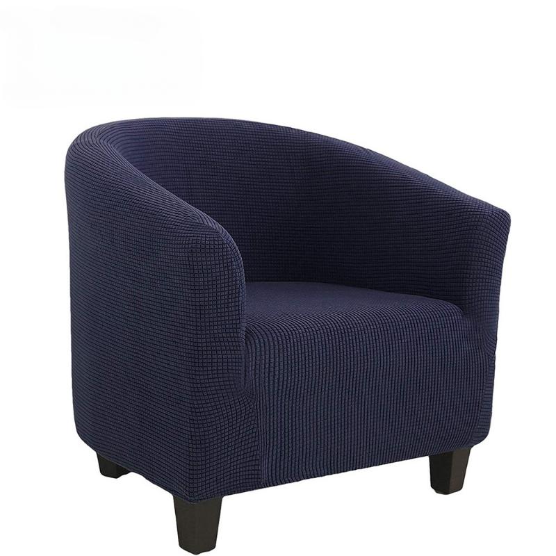 Polar Fleece Pineapple Grid Corn Kernels Thickened Elastic Single Seat Cover Chair Cover