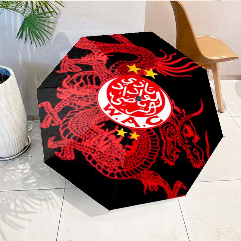 Fc Crest Design Printed Automatic Umbrella, 8-Frame for Travel, camping, Casual Umbrella, Essential Gift for for family and friends