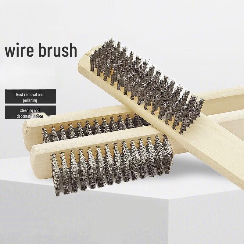 Multipurpose Wooden Handle Wire Brush
