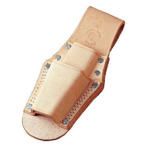 KOZUCHI Tanned Leather Pliers Holder, 2-Tier, Double-Stitched, Embossed, SP-02