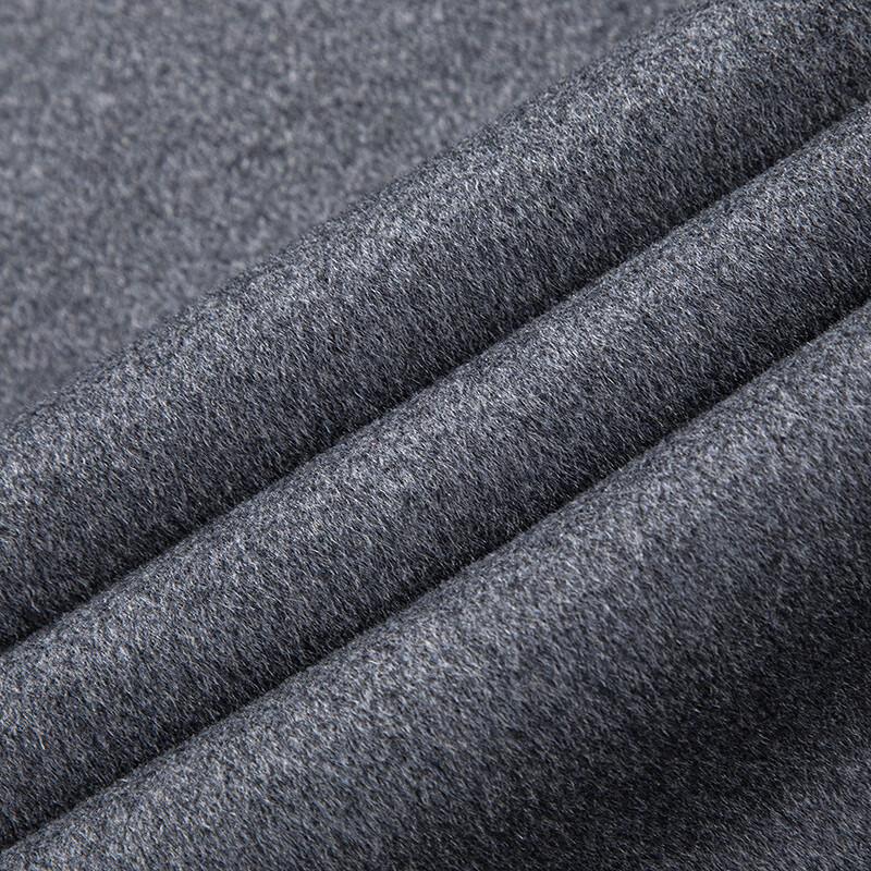 FAPAI Men's Double-Faced Wool Mid-Length Overcoat