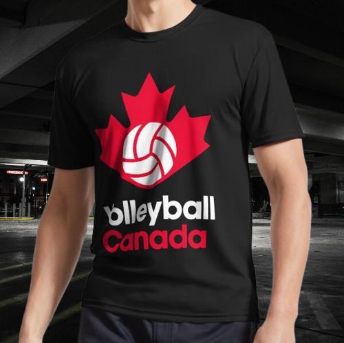 VOLLEYBALL CANADA LOGO Active T-Shirt Funny Logo American T-shirt S to 5XL S разноцветный