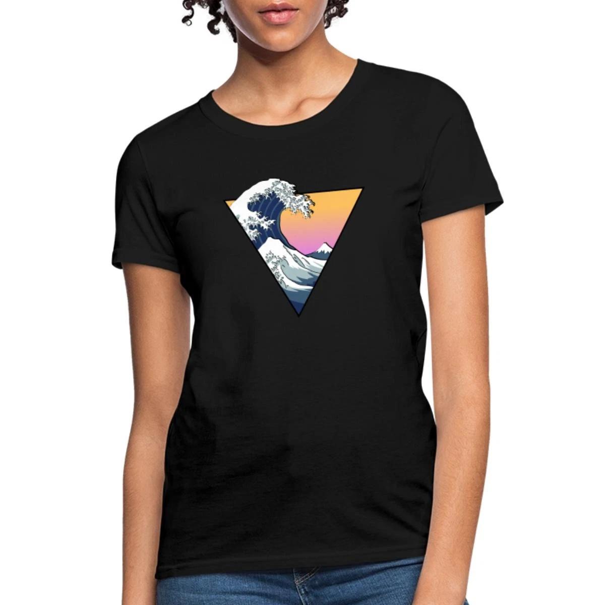 Great Wave Aesthetic / Sunny Ocean Women s T-Shirt M