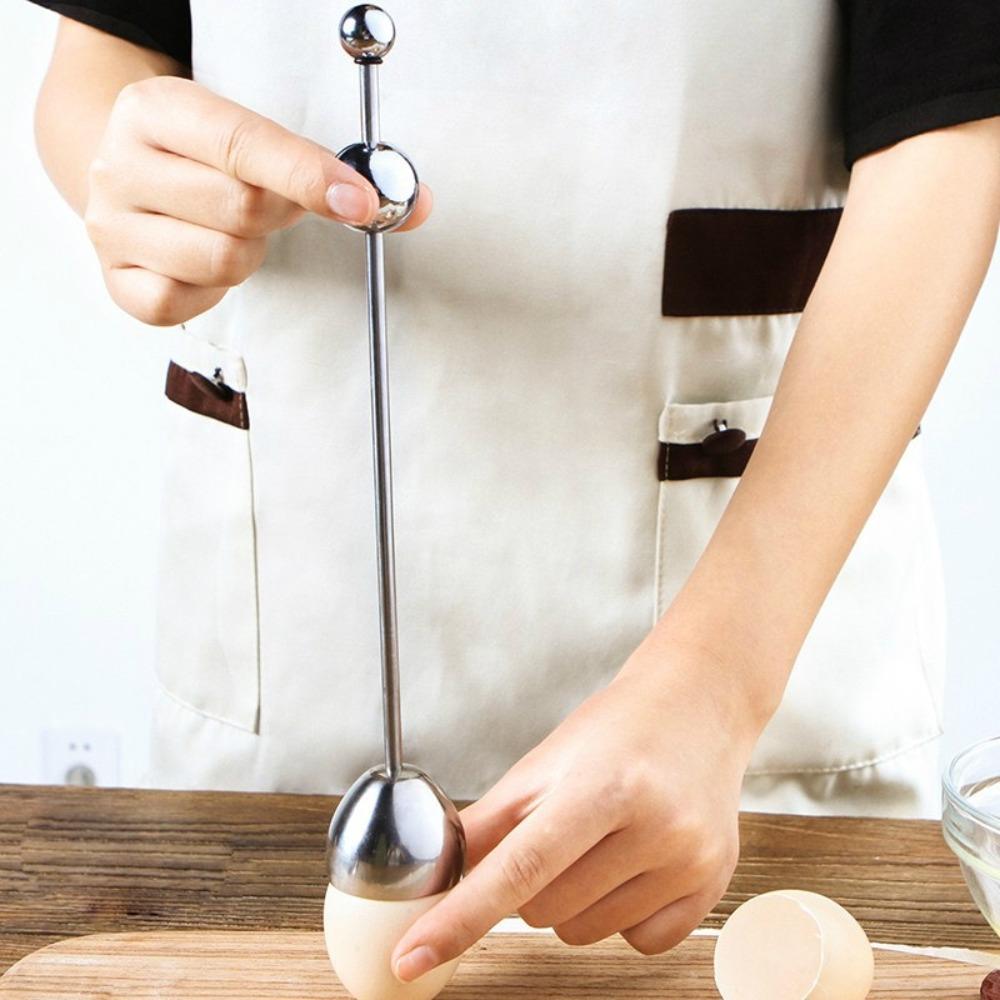 2 szt. Ze Stali Nierdzewnej Nakładka do Jajek Kraker Praktyczne Narzędzie do Skorupek Gotowanych Jajek Otwieracz do Jajek Do Użytku Kuchennego