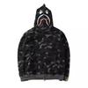 Unisex 3D Print Multi-color Shark Hoodie, 2025 Classic Loose Fit, Plus Size Cardigan Jacket