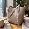 Floral Design Flower Bag Pendant Sweet Mobile Phone Pendant Heart-Shaped Keychain  Key Accessory