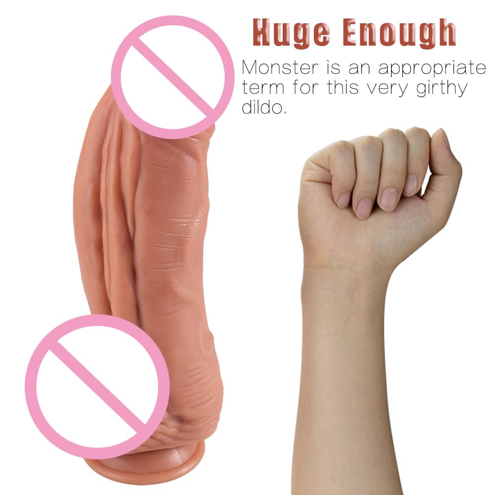 Huge Thick Realistic Dildo for Women Masturbation with Strong Suction Cup G-spot Clitoris Stimulator Anal Butt Plug Adult Sex Toys for Men Female 18+
