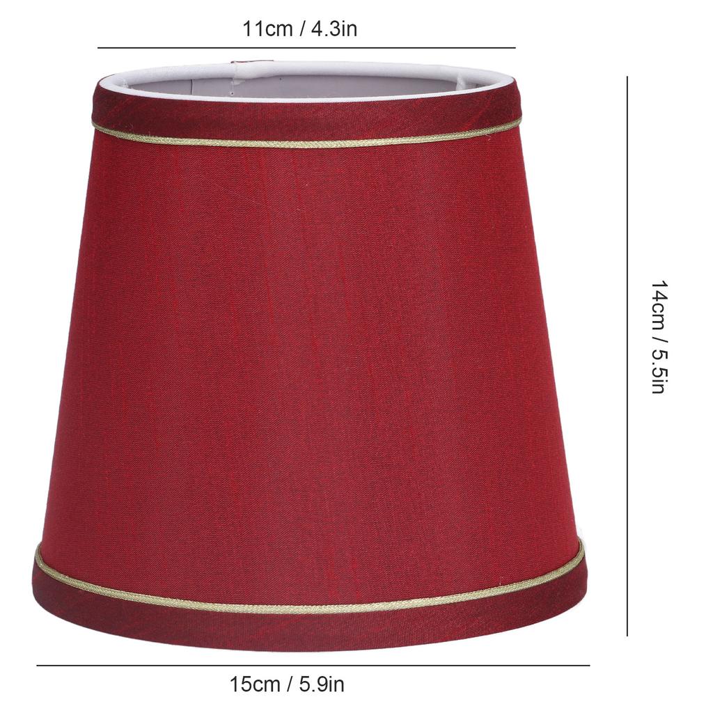 6PCS Fabric Lampshade Modern Simple Fabric Light Lampshade Phnom Penh Craftsmanship for E14 Lamp