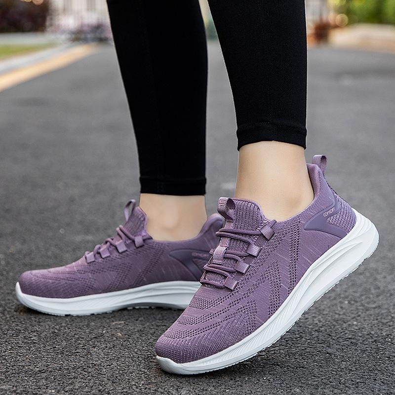 Brand Spring and Autumn Non-slip Lightweight Walking Shoes Casual Sports Breathable Mom Shoes