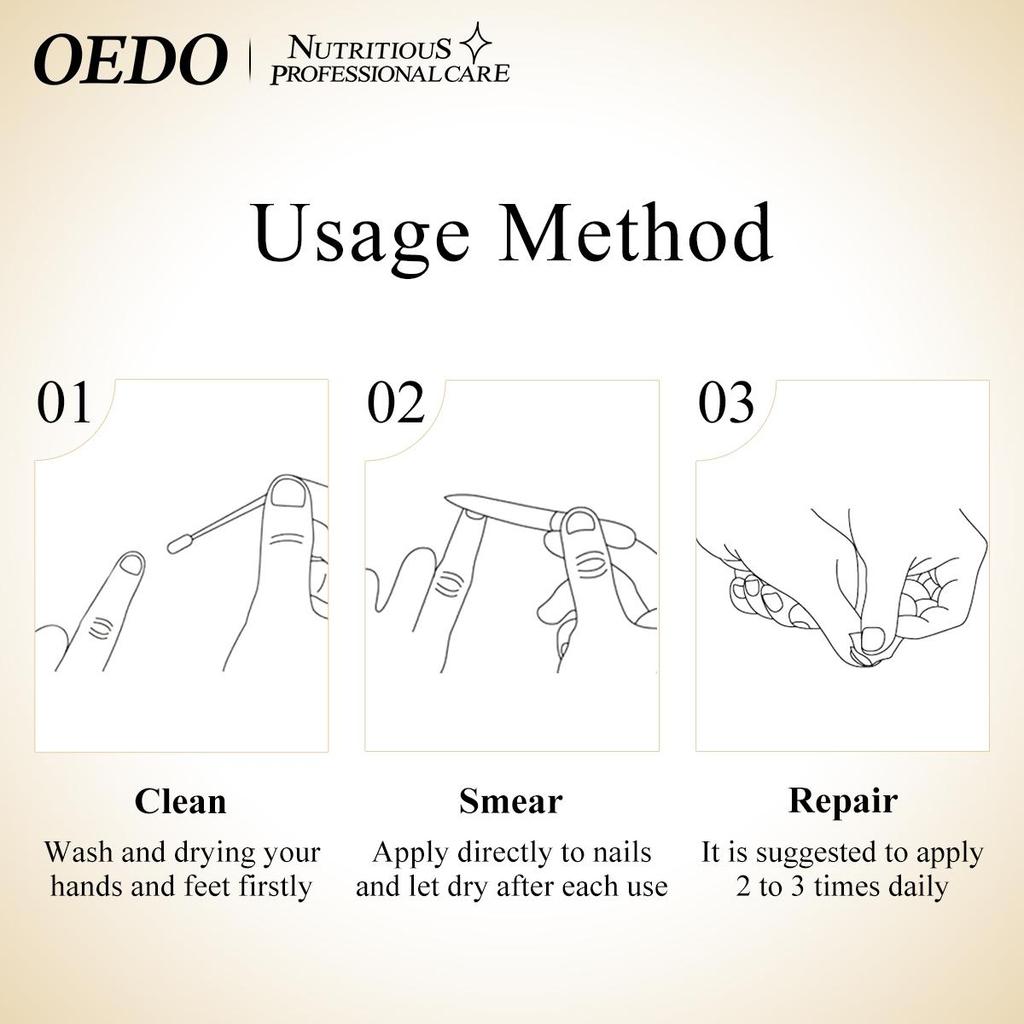 OEDO Nail Repair Treatment Ginseng Nail Essential Oil Nail Art & Tools Healthy Nail Treatment Foot Care