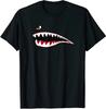 Cool Shark Nose Art WWII Military Plane T-Shirt